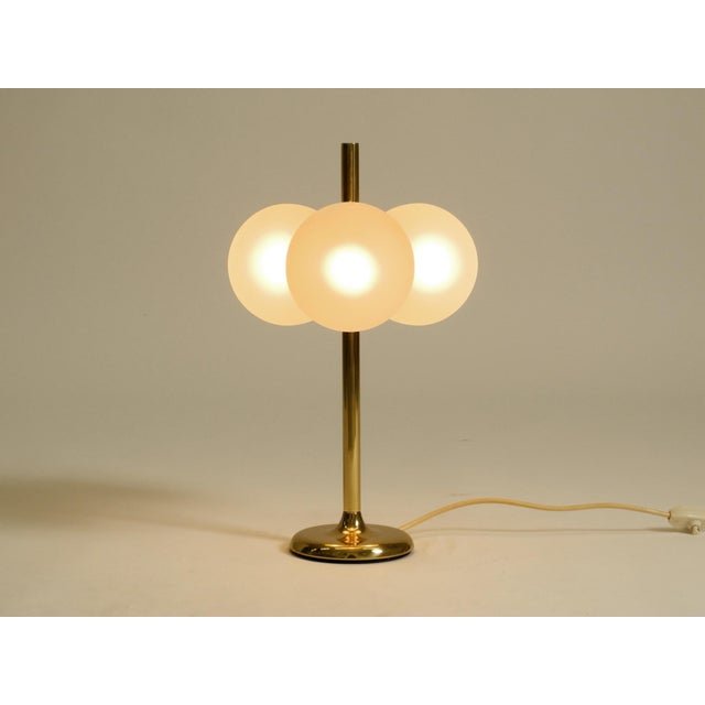 Vintage Space Age Brass Table Lamp from Kaiser Leuchten, 1960s For Sale - Image 6 of 18