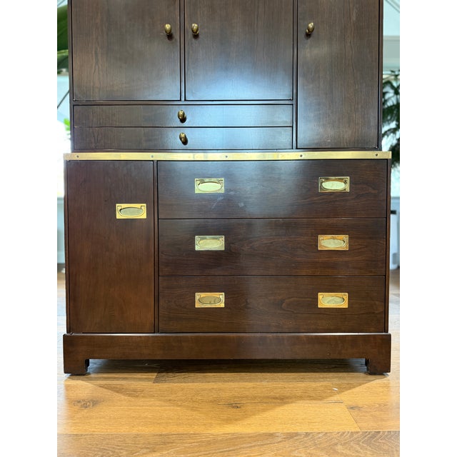 Directional 1970s Milo Baughman for Directional Custom Collection Campaign Gentleman’s Armoire For Sale - Image 4 of 18