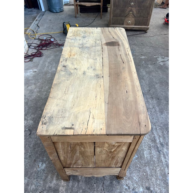 French 18th Century Louis XV Bleached Walnut Two Door Buffet For Sale - Image 12 of 12