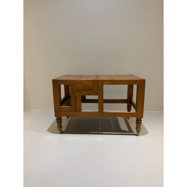 Tan 1990s Library Folding Ladder For Sale - Image 8 of 10