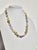 Metal Art Deco Beaded Necklace With Prehnite, Citrine, and Amethyst, 25" For Sale - Image 7 of 10