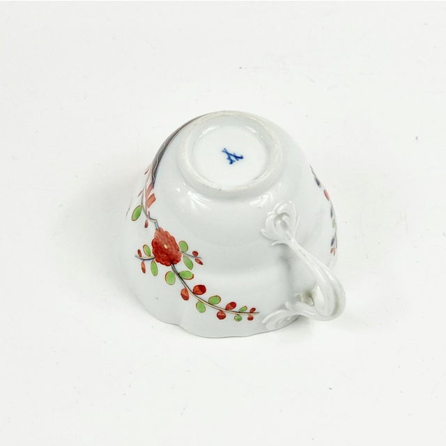 Meissen Porcelain Imari/Tischchenmuster Pattern Cup & Saucer, 19th Century For Sale - Image 9 of 10