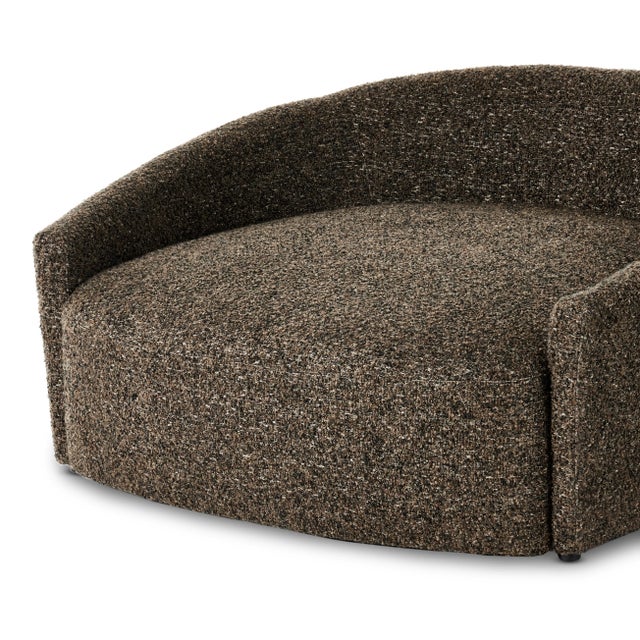 Contemporary Four Hands Chloe Media Lounger, Ivan Granite For Sale - Image 3 of 11