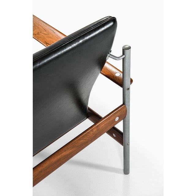 Black Easy Chairs with Black Leather Seat from Sven Ivar Dysthe, 1960s, Set of 2 For Sale - Image 8 of 10