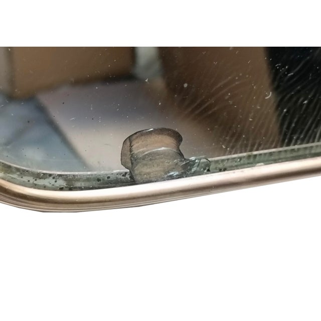 1950s Brass Shield-Shaped Wall Mirror by Gio Ponti, Italy, 1950s For Sale - Image 5 of 10