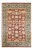 Mogul Collection Hand-Knotted Area Rug - Red 6' 1" x 9' 1" For Sale