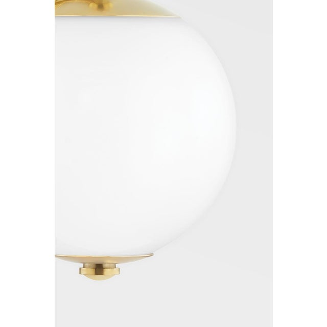 2020s Hudson Valley Lighting Mark D. Sikes Sphere No.1 1-Light Wall Sconce, Aged Brass For Sale - Image 5 of 6