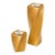 Angela Cummings for Arita Japan 1983 Rare Gilded Porcelain Twisted Candleholders – Pair For Sale
