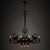 Chandelier in Black Wrought Iron by Carlo Rizzarda, 1920s For Sale - Image 6 of 6