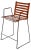 Cognac Strap Bar Chair by OxDenmarq For Sale