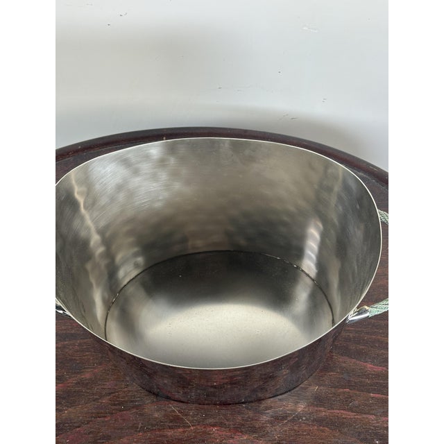 Metal Silver Metal Champagne Bucket, 2000s For Sale - Image 7 of 11