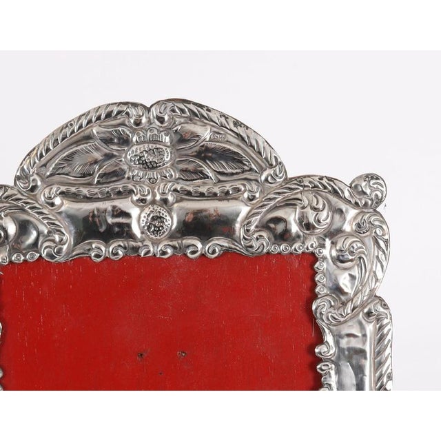 Antique Late 19th Century 925 Silver Photo Frame, 1890s For Sale - Image 5 of 15