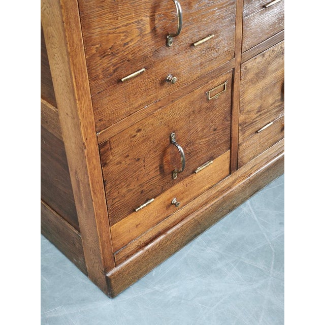 Czech Oak Filing Cabinet from Baťa Factory, Zlín, 1930s For Sale - Image 13 of 18