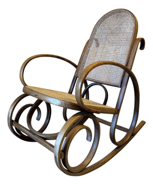 Bentwood and Cane Rocking Chair