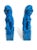 Chinese 1980s Chinese Blue Ceramic Fu Dogs - a Pair For Sale - Image 3 of 4