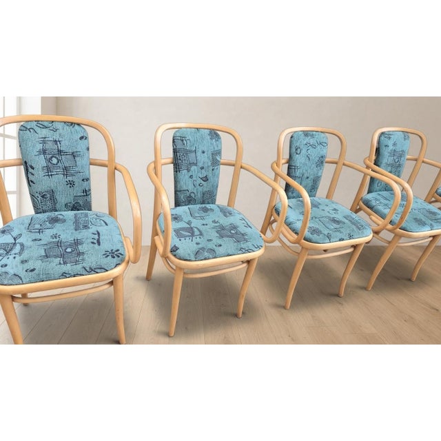 Vintage Armchairs by Josef Hoffmann for Ton, 1920s, Set of 6 For Sale - Image 4 of 9