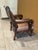 Empire Revival Leather and Mahogany Library Armchair – Circa 1900 For Sale - Image 4 of 12