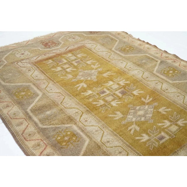 Oushak Rug 3' X 3'11'' For Sale In New York - Image 6 of 9