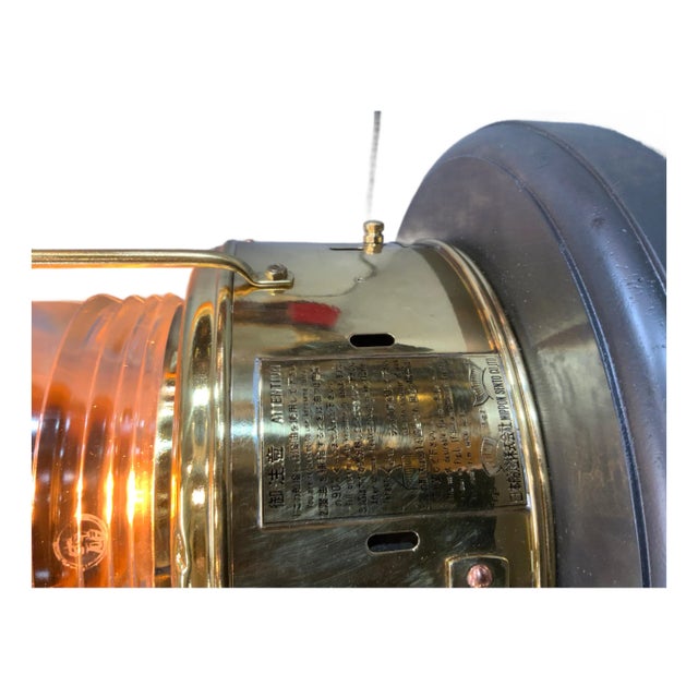 Solid Brass Ship’s Anchor Lantern For Sale