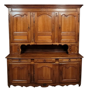 Antqiue Two-Part Louis XV Buffet in Walnut, 1750
