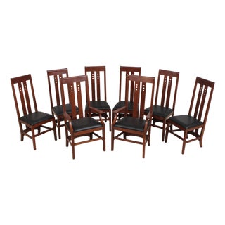 Set of 8 Stickley Cherry 21st Century Dining Chairs For Sale