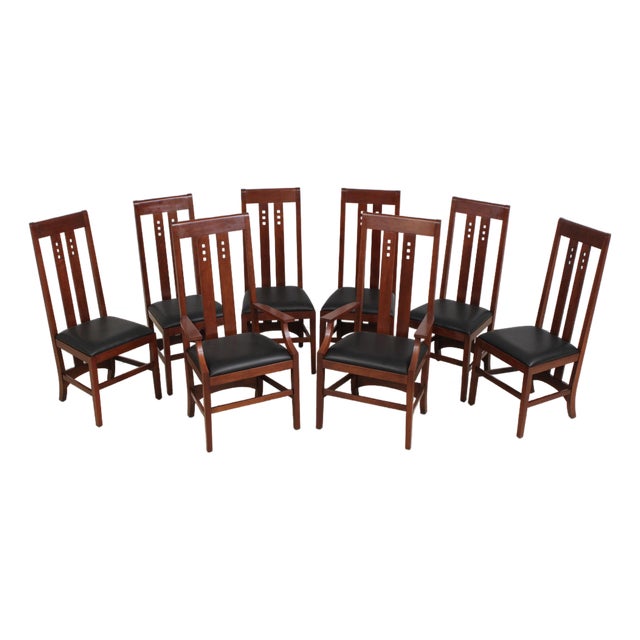 Set of 8 Stickley Cherry 21st Century Dining Chairs For Sale