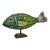 Coastal Sculpted Wood Hand Painted Tropical Fish Figurine For Sale