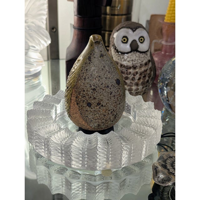 Lalique Lalique France Gui Mistletoe Frosted Crystal Ashtray Dish For Sale - Image 4 of 4