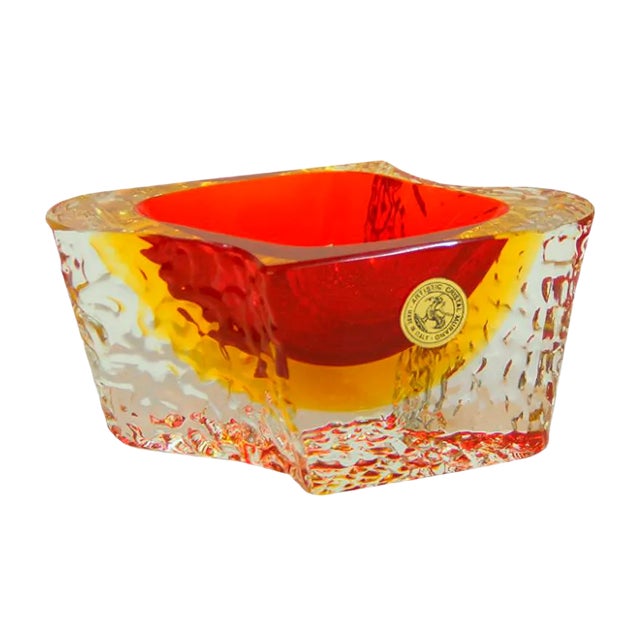 Murano Glass Dishes by Luigi Mandruzzato, 1960s For Sale