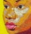 Precious and Pressured by Grace Awe | Thread and acrylic on canvas Portrait of a woman in traditional attire For Sale - Image 4 of 5