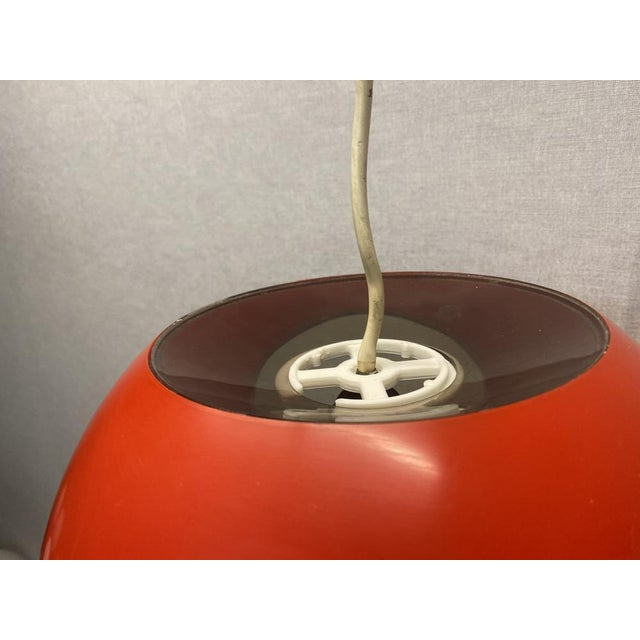 Vintage Colani Ufo Ceiling Lamp in Red Plastic from Massive, 1970s For Sale - Image 12 of 18