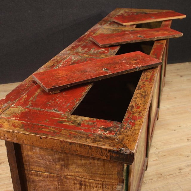 Large 20th Century Lacquered Oriental Furniture Sideboard, 1960s For Sale - Image 6 of 13