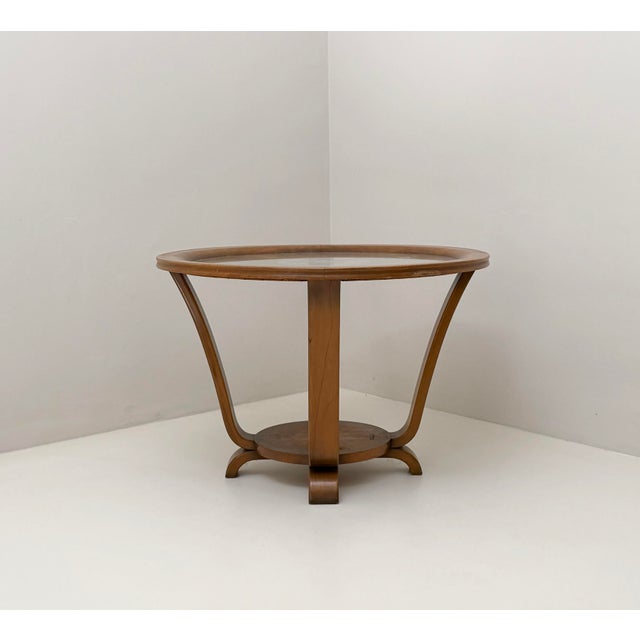 Vintage Glass Coffee Table, 1930s For Sale - Image 6 of 6