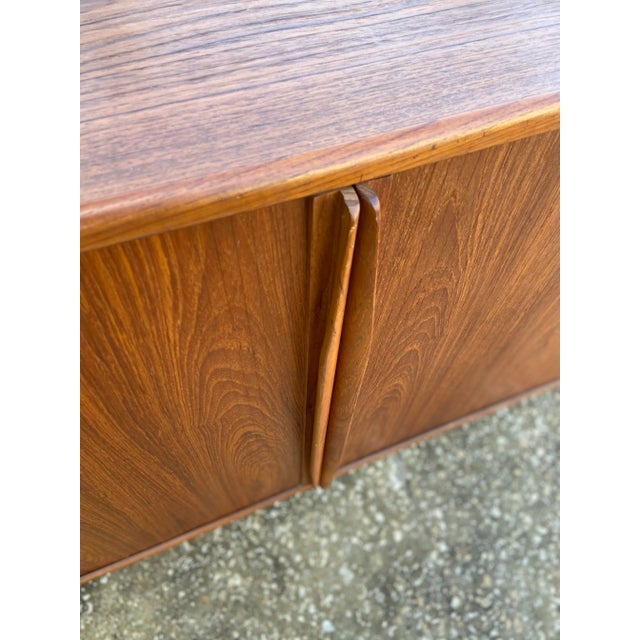 Danish Credenza or Sideboard With Double Tambour Doors by Dyrlund For Sale - Image 10 of 13