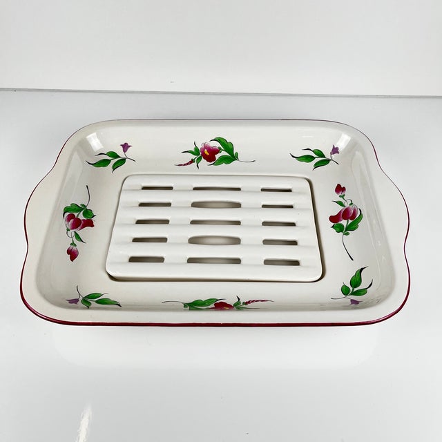 Ceramic Réverbère Model Asparagus Dish by KG Lunéville, 1980s For Sale - Image 7 of 7