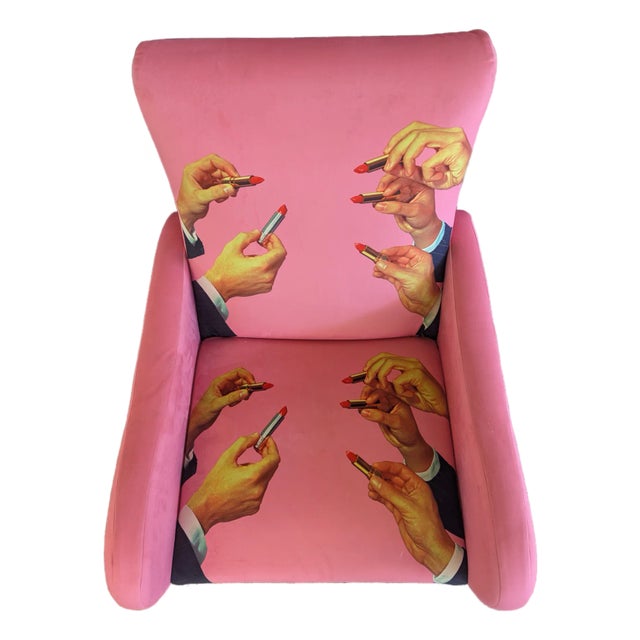 Modern Seletti Pink Lipstick Chair For Sale
