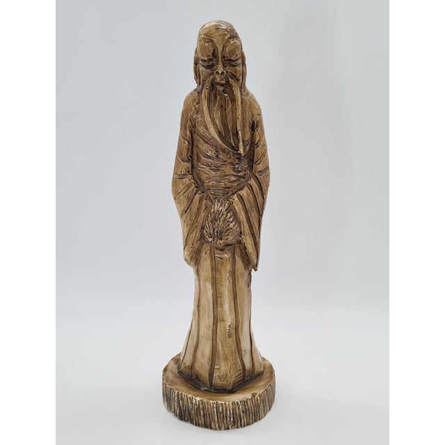 Art Deco Style Sage Figurine by Canto, 1960s For Sale - Image 4 of 9