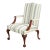 Store Item: Hickory Chair Chippendale Style Carved Mahogany Library Chair Claw & Ball Feet Description: High End Hickory...