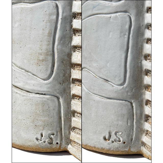 James Salaiz Studio Art Pottery Massive Giraffe Head Stoneware Sculptures~Set of Two For Sale - Image 12 of 14