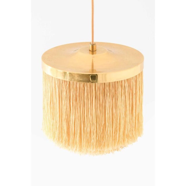 Scandinavian Modern Hanging Lamp in Beige and Gold by Hans-Agne Jakobsson, 1965 For Sale - Image 4 of 10