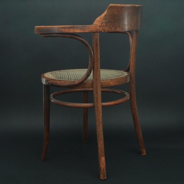 Wood Model No. 233 Chair in Viennese Nylon Weave by Michael Thonet for Thonet, 1890s For Sale - Image 7 of 11