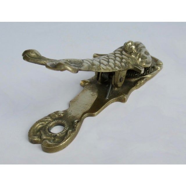 C.1960's Mid-Century Brass Koi Fish Letter Clip/Holder For Sale - Image 10 of 10