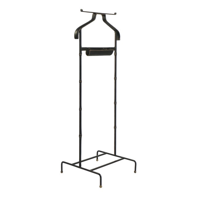 Leather Dressboy by Jacques Adnet, 1950s For Sale