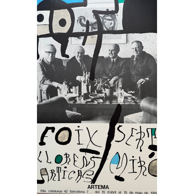 Artema Gallery Exhibition Poster from Joan Miró, Barcelona, 1980s For Sale - Image 11 of 11