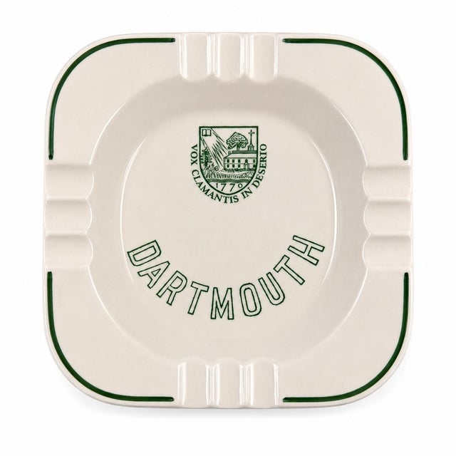 Vintage Dartmouth College Ceramic Ashtray Catchall Dish For Sale - Image 4 of 10