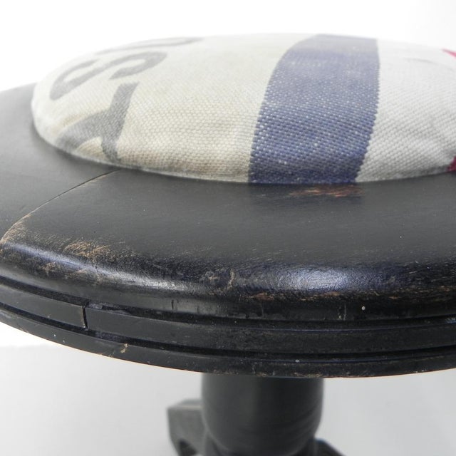 Brown Art Deco Piano Stool on Tripod, 1930s For Sale - Image 8 of 17