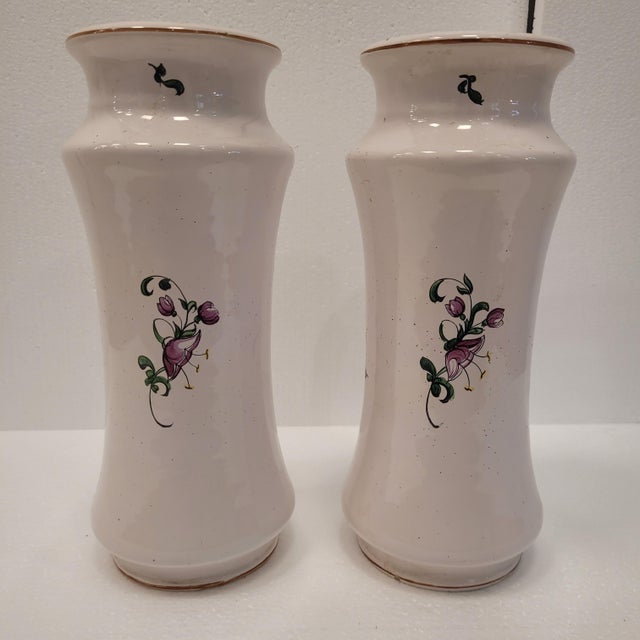 Ceramic 19th Century Albarelos, Strasburg Luneville Porcelain, France For Sale - Image 7 of 12