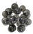 21st Century Nova Polished Nickel Smoky Murano Sputnik Chandelier by Fabio LTD For Sale