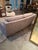 Transitional Sam Moore Transitional Gray-Blue Geometric Upholstered Sofa For Sale - Image 3 of 4
