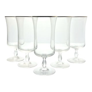 14970s Noritake “Admiration” Set of 5 Iced Tea Glasses For Sale